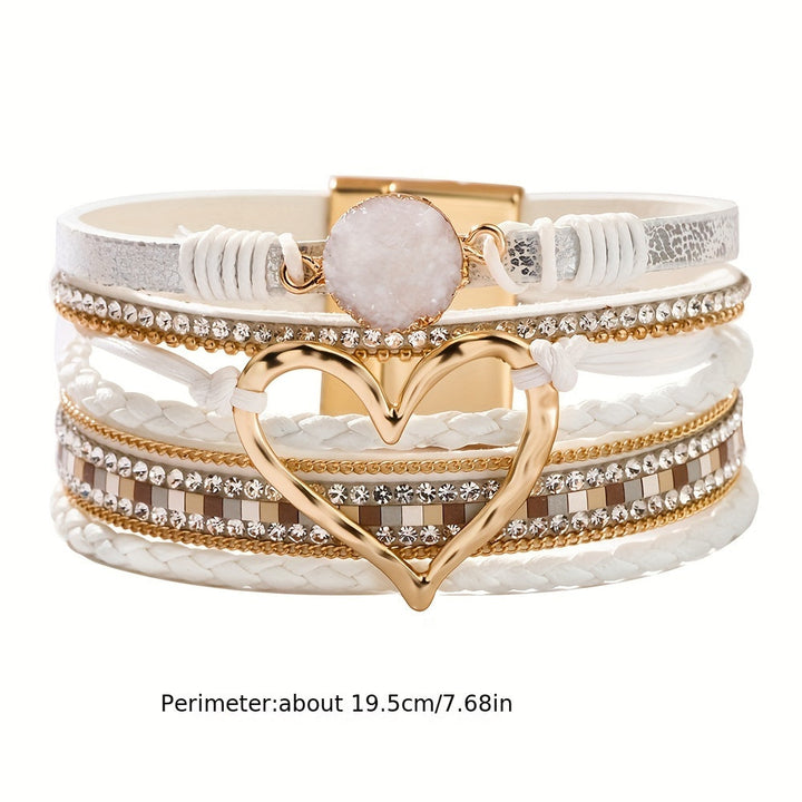 Bracciale Boho Multistrato in Pelle