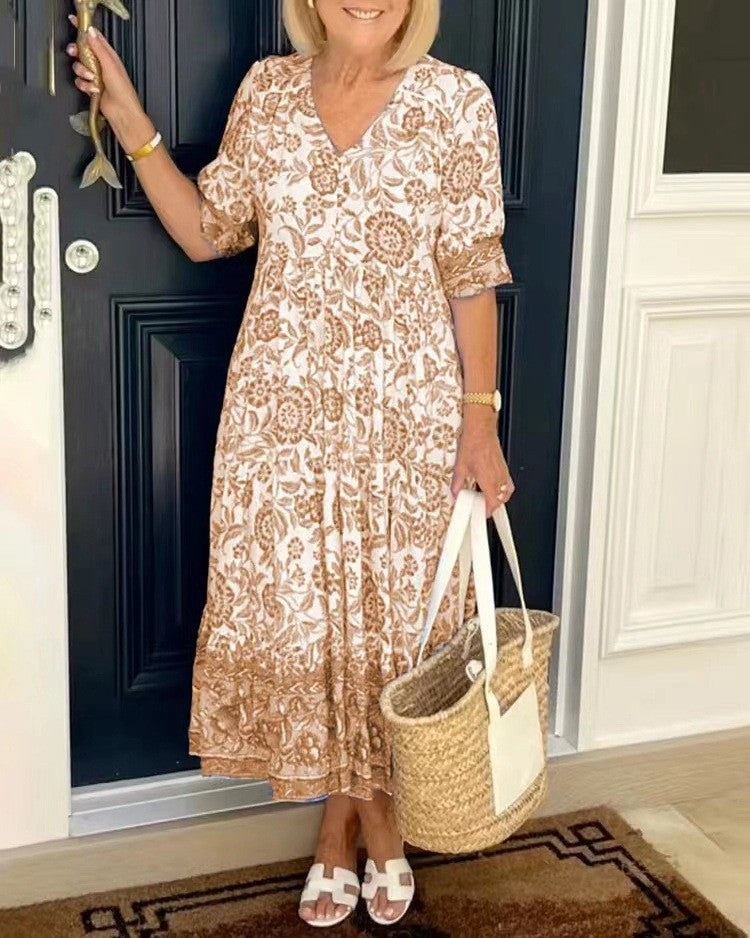 Candice | Vestito Floreale con Scollo a V