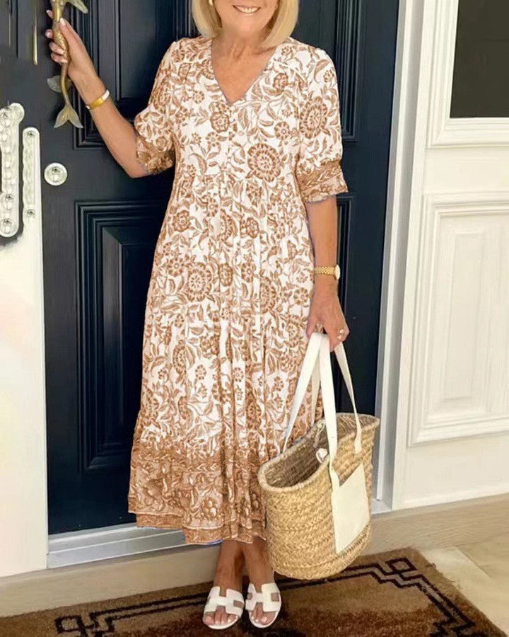 Candice | Vestito Floreale con Scollo a V