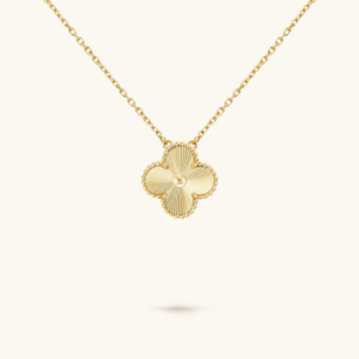 Collana con Quadrifoglio | Oro e argento