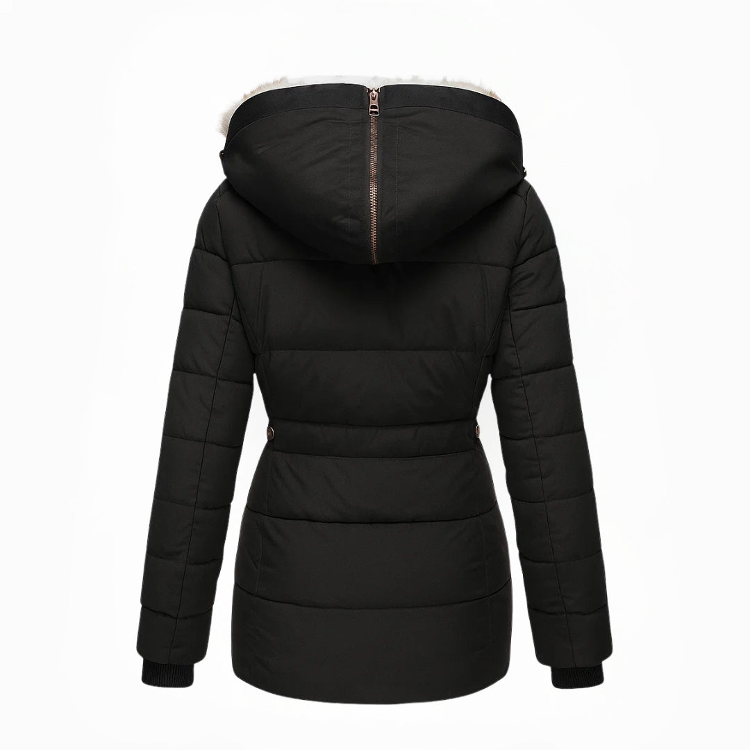 Valentina™ | Cappotto Invernale Foderato in Pelliccia