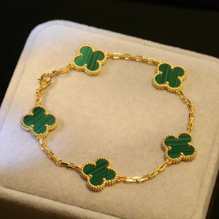 Bracciale con Quadrifoglio verde