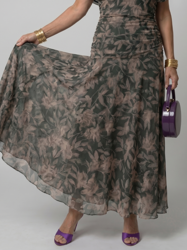 Calen | Abito Midi Fluido con Spalle Scoperte