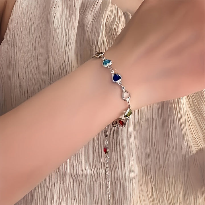 Bracciale unico a forma di cuore