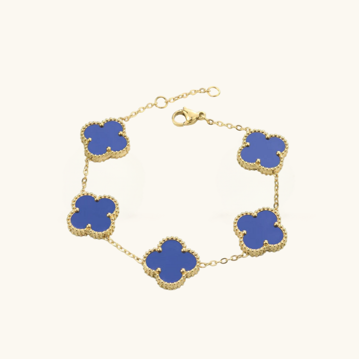 Bracciale con Quadrifoglio blu