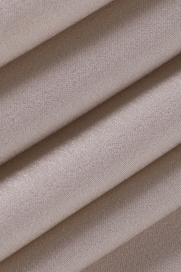 Vestito lungo donna con scollo a V, sottili spalline, vita a portafoglio, spacco