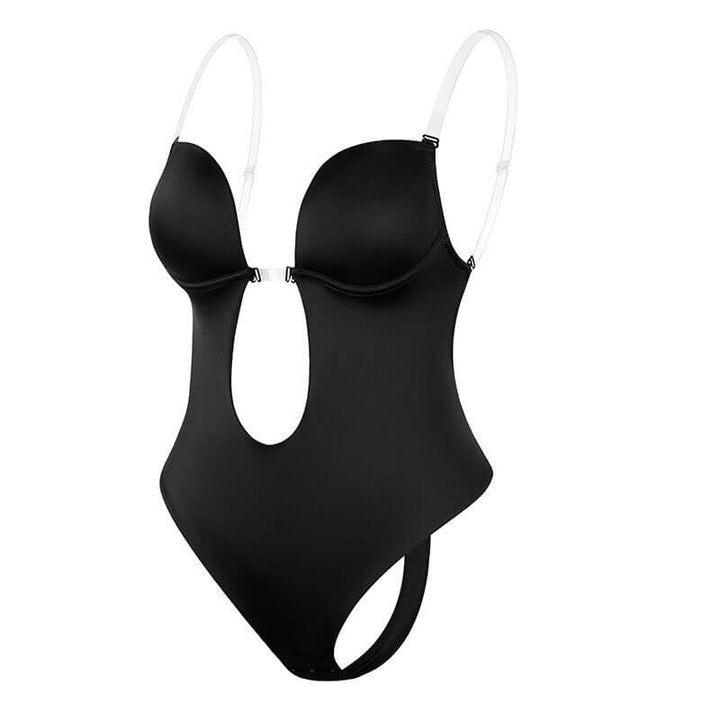 Body da donna con scollatura profonda schiena nuda e spalline rimovibili