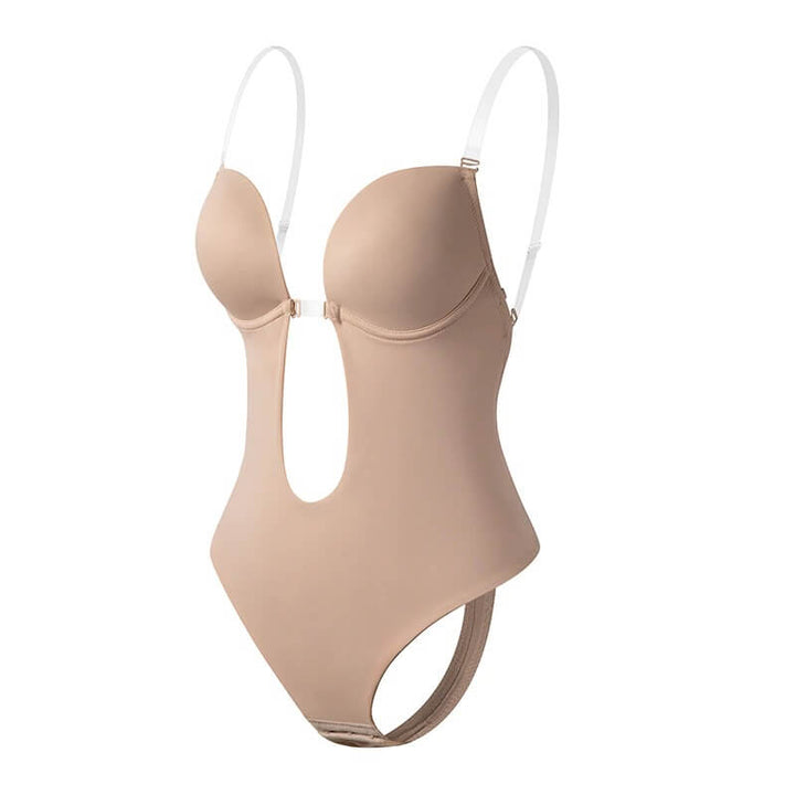 Body da donna con scollatura profonda schiena nuda e spalline rimovibili