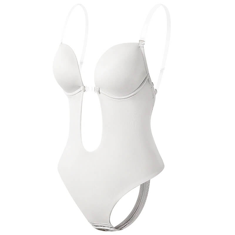 Body da donna con scollatura profonda schiena nuda e spalline rimovibili