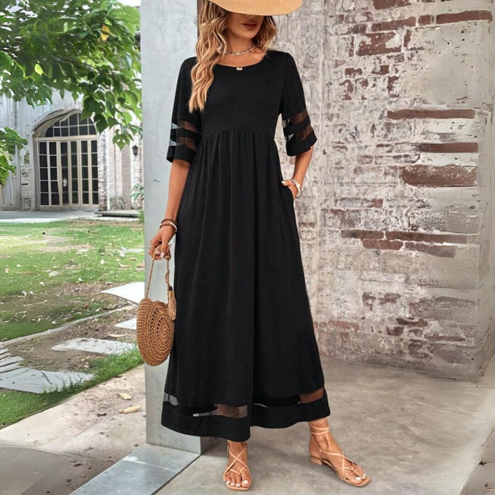 Giulia | Abito Midi Scolpente con Effetto Pancia Sottile