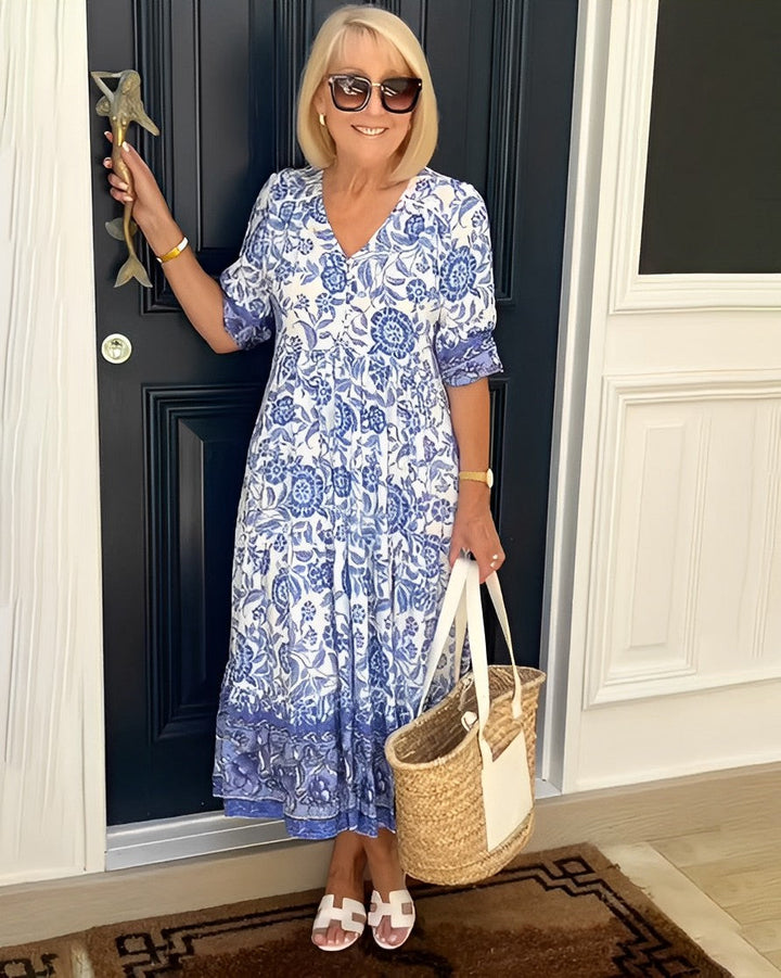 Candice | Vestito Floreale con Scollo a V
