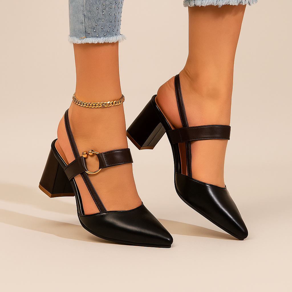 Mirella Heels with Ring Detail