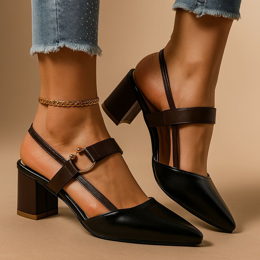 Mirella Heels with Ring Detail