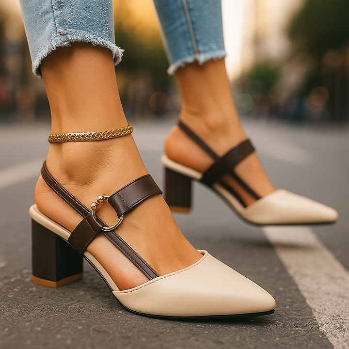 Mirella Heels with Ring Detail