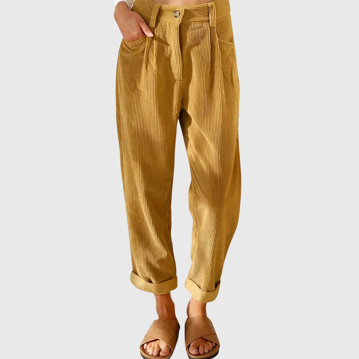 Ubalda | Pantaloni Donna in Velluto a Coste