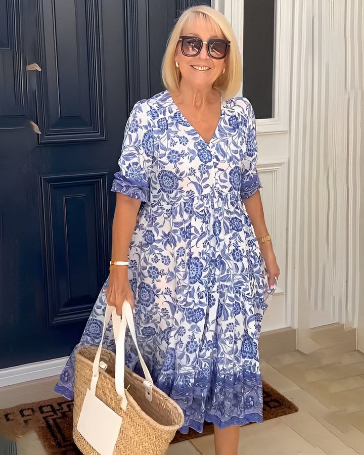 Candice | Vestito Floreale con Scollo a V