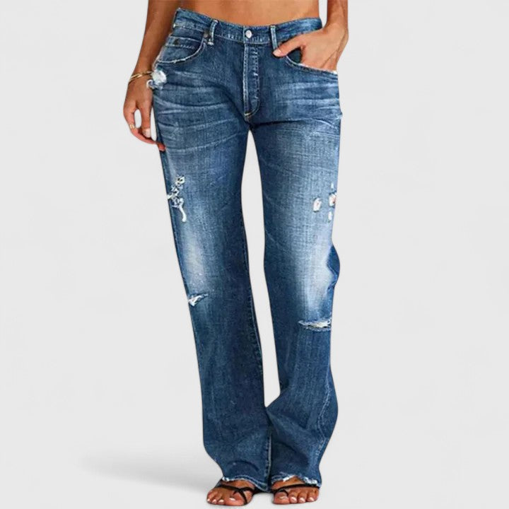 Adalberta | Pantaloni Donna in Denim Scuro