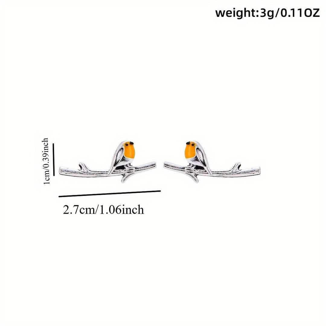 Orecchini a Uccellino Cartoon