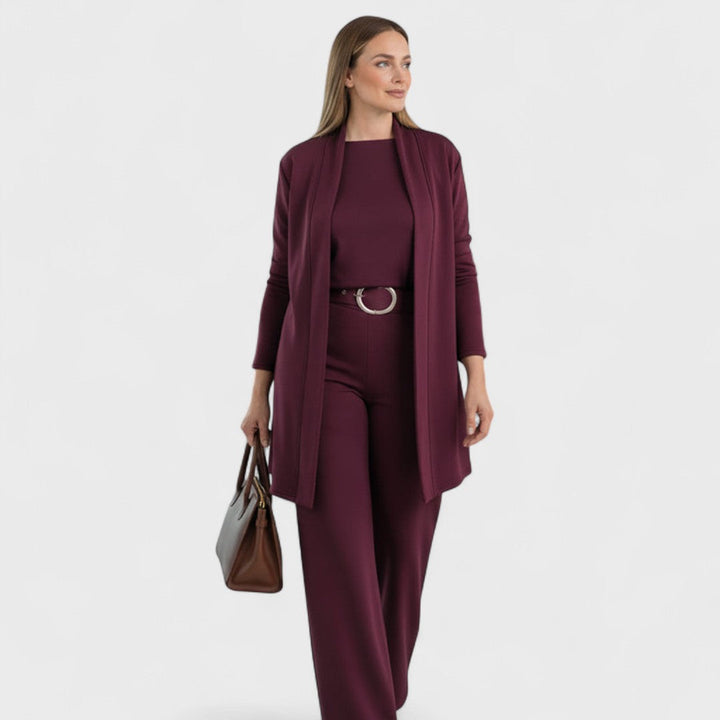Amira - Elegante e Confortevole Completo Femminile a Tre Pezzi