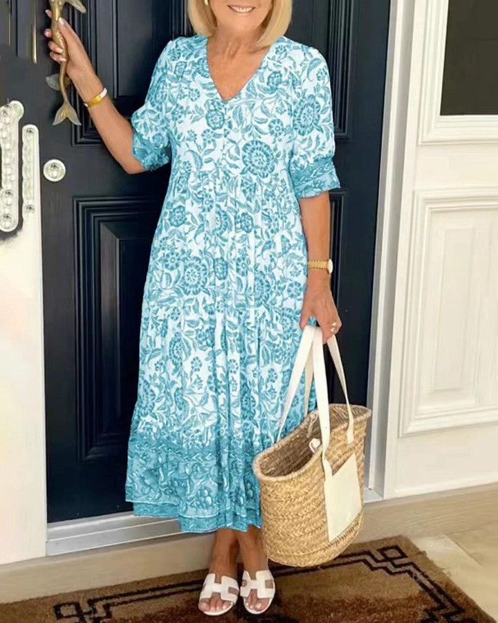 Candice | Vestito Floreale con Scollo a V