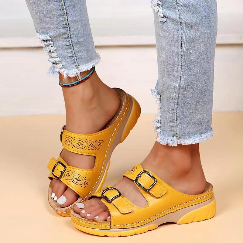 Kerstin™ | Sandali ortopedici per sperone calcaneare, piedi larghi e artrosi