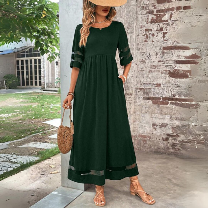 Giulia | Abito Midi Scolpente con Effetto Pancia Sottile