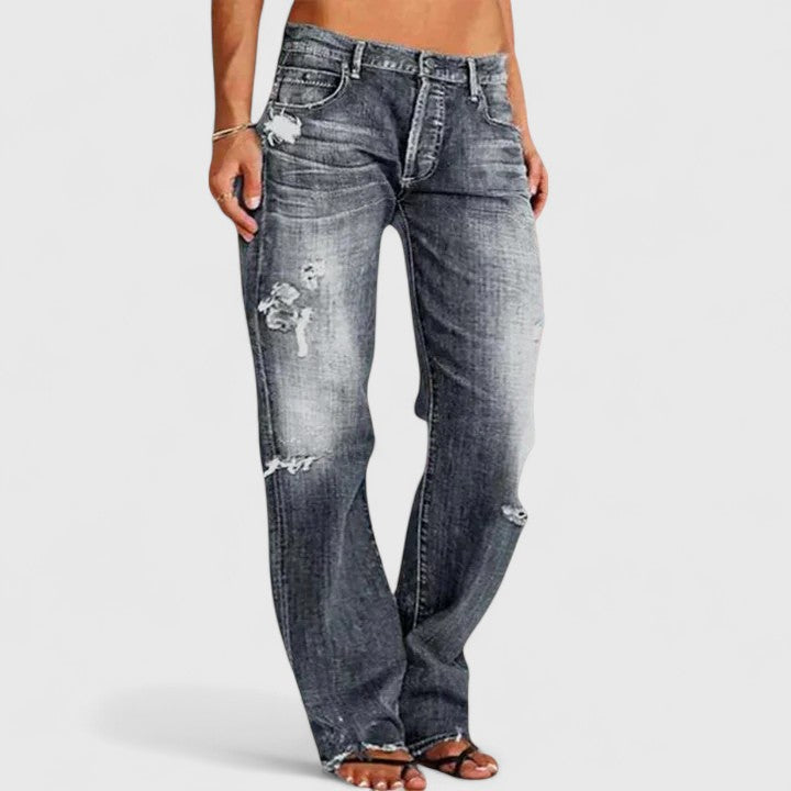 Adalberta | Pantaloni Donna in Denim Scuro