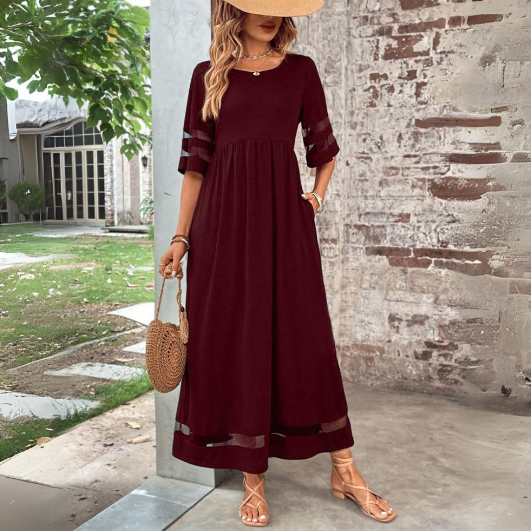 Giulia | Abito Midi Modellante con Effetto Pancia Piatta