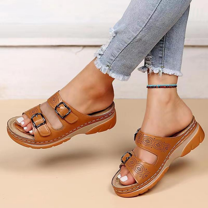 Kerstin™ | Sandali ortopedici per sperone calcaneare, piedi larghi e artrosi