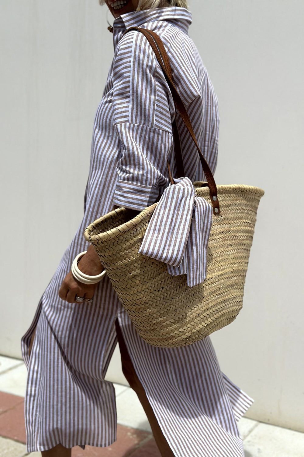 Sunna | Abito Camicia a Righe: Eleganza e Comfort Senza Tempo