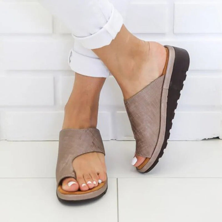 Sandali da donna ergonomici con separatore per le dita per alluce valgo