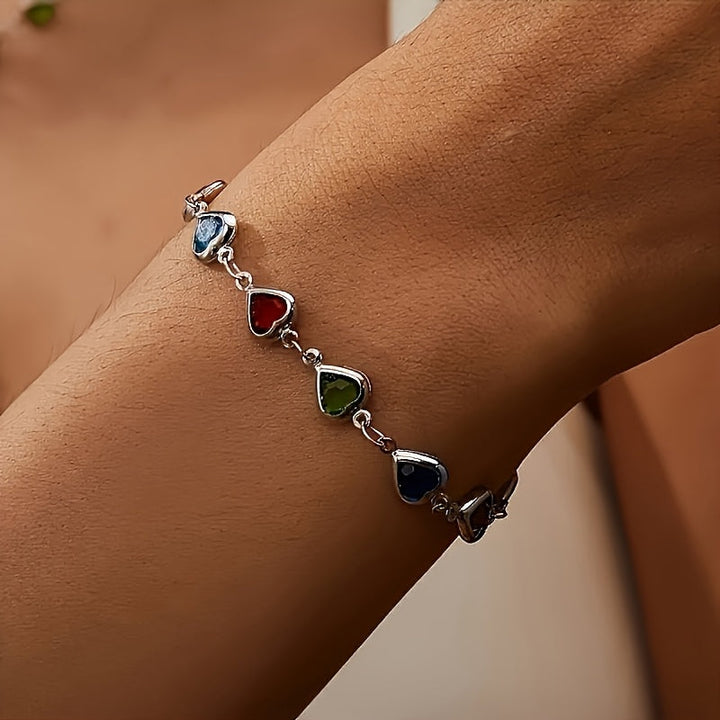 Bracciale unico a forma di cuore