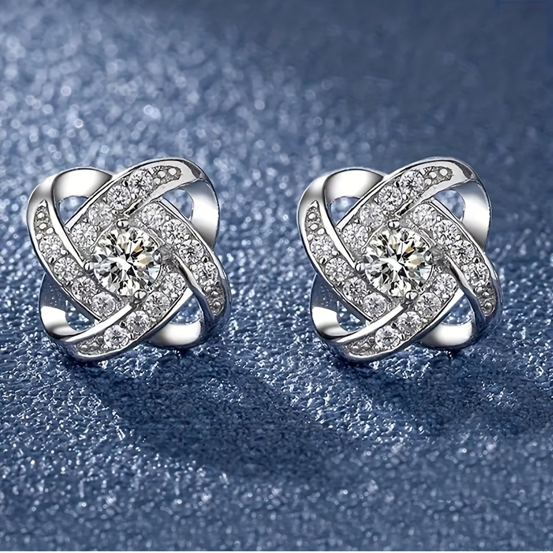 Orecchini Quadrifoglio Viola