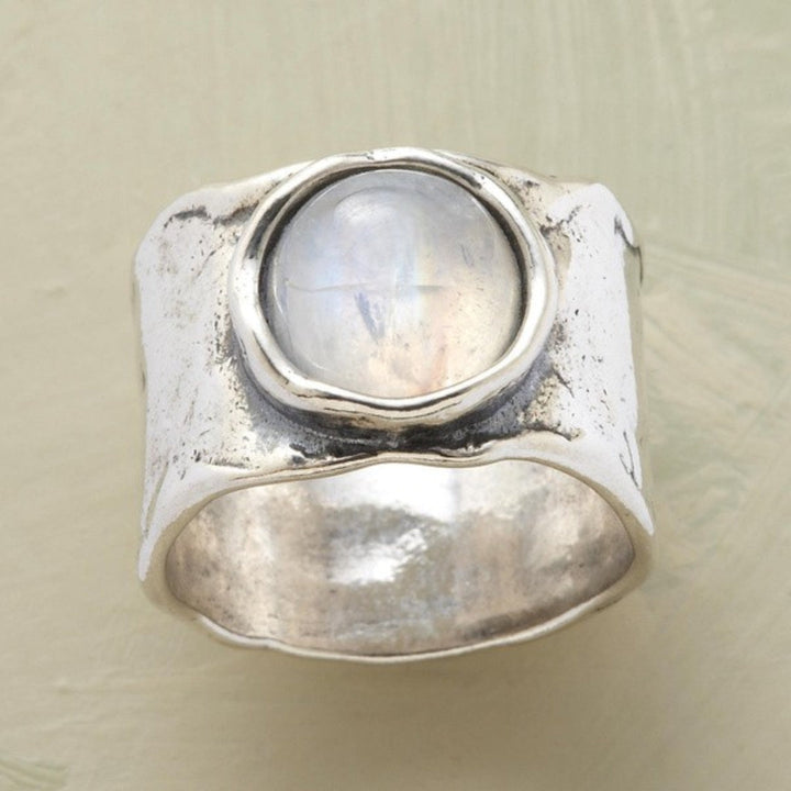 Anello Boho in Pietra di Luna