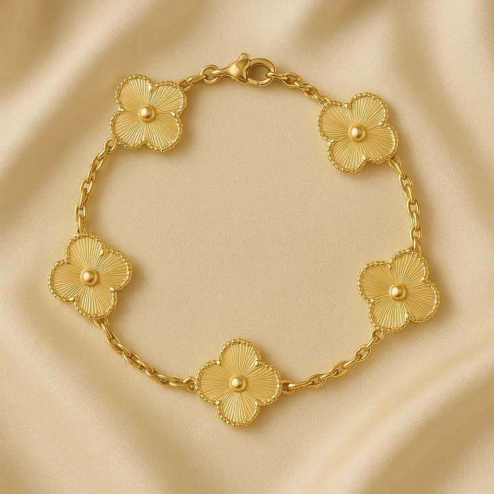 Bracciale con Quadrifoglio | Oro o Argento