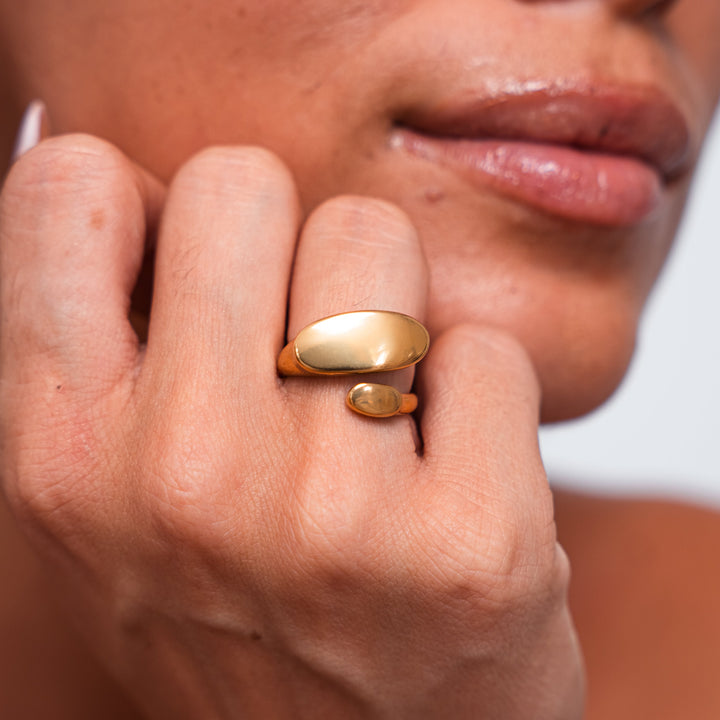 Anello Doppio Brillante