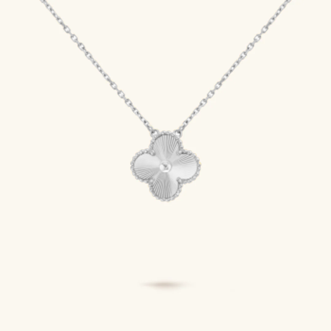 Collana con Quadrifoglio | Oro e argento