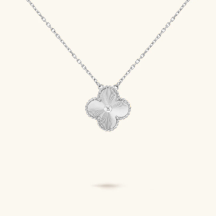 Collana con Quadrifoglio | Oro e argento