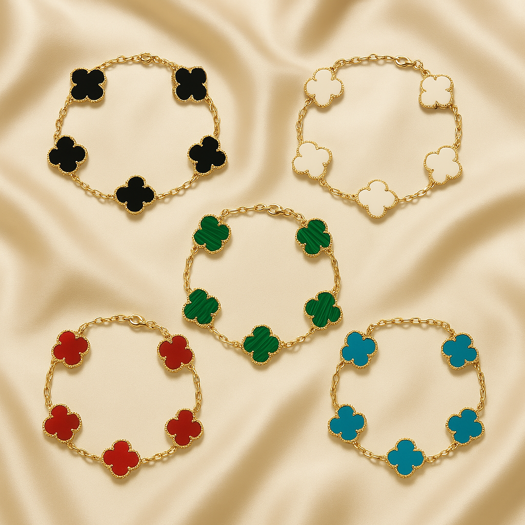Bracciali Quadrifoglio Confezione da Sei
