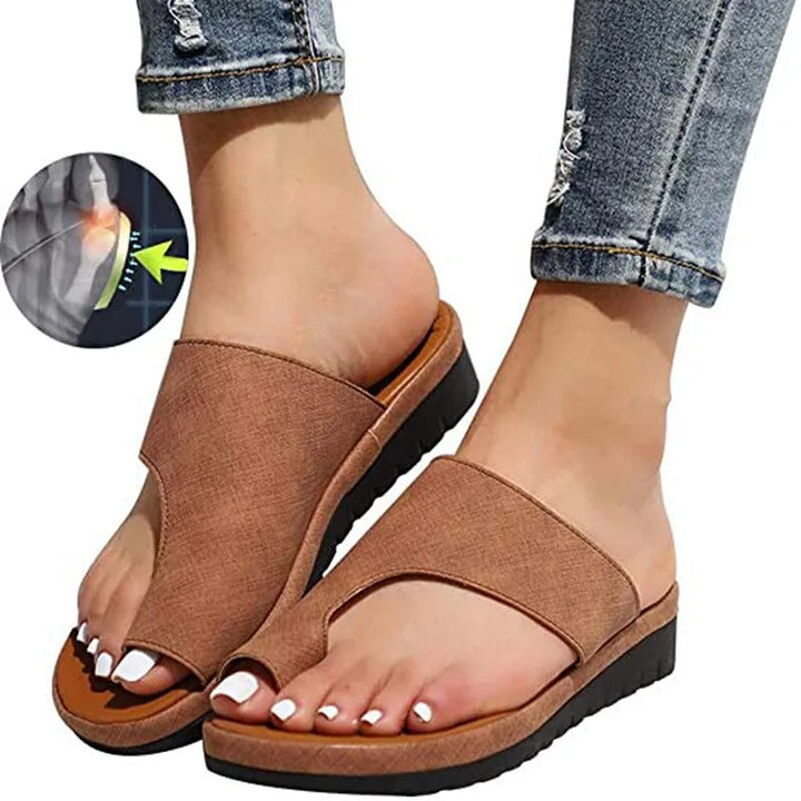 Sandali da donna ergonomici con separatore per le dita per alluce valgo