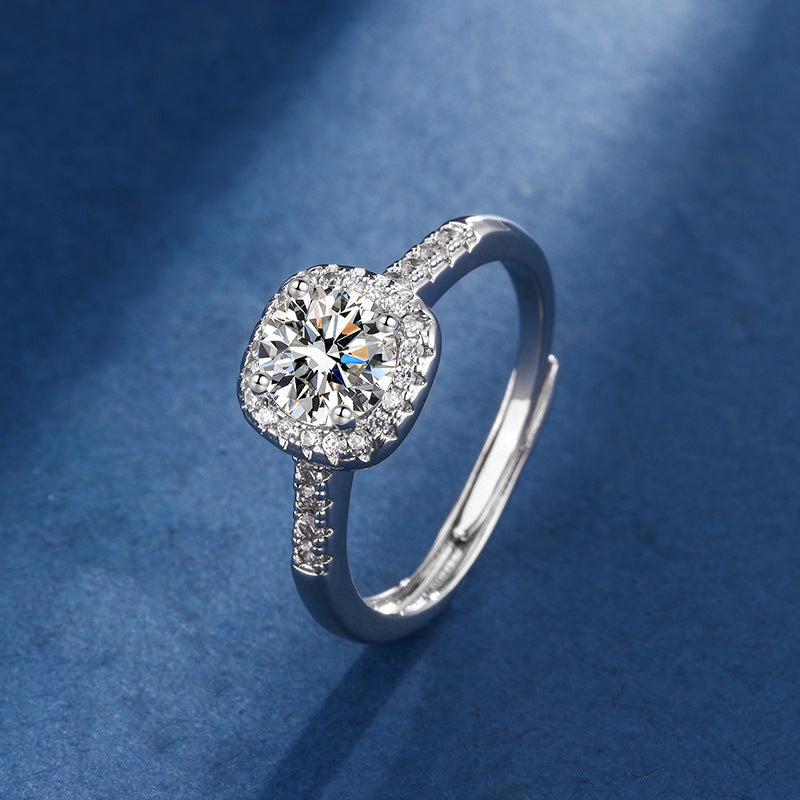 Set Gioielli in Oro Bianco “Aria Quadrata”