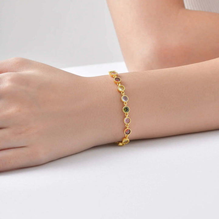 Bracciale Charm Arcobaleno Luminoso