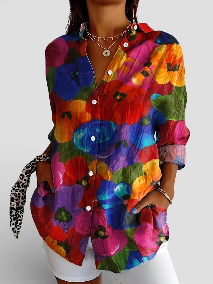 Nina™ | Blusa con stampa colorata