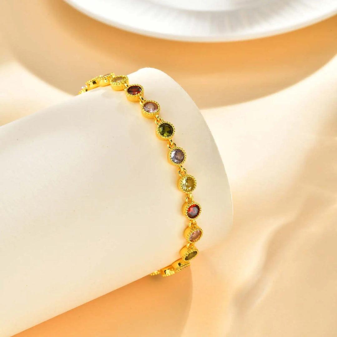 Bracciale Charm Arcobaleno Luminoso