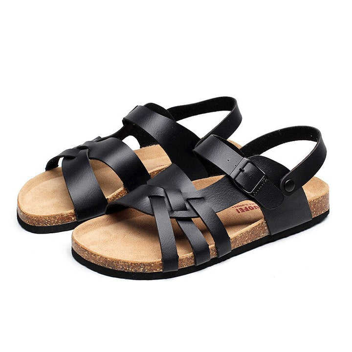 Sandali uomo multicolore con multi-cinturini fascia regolabile