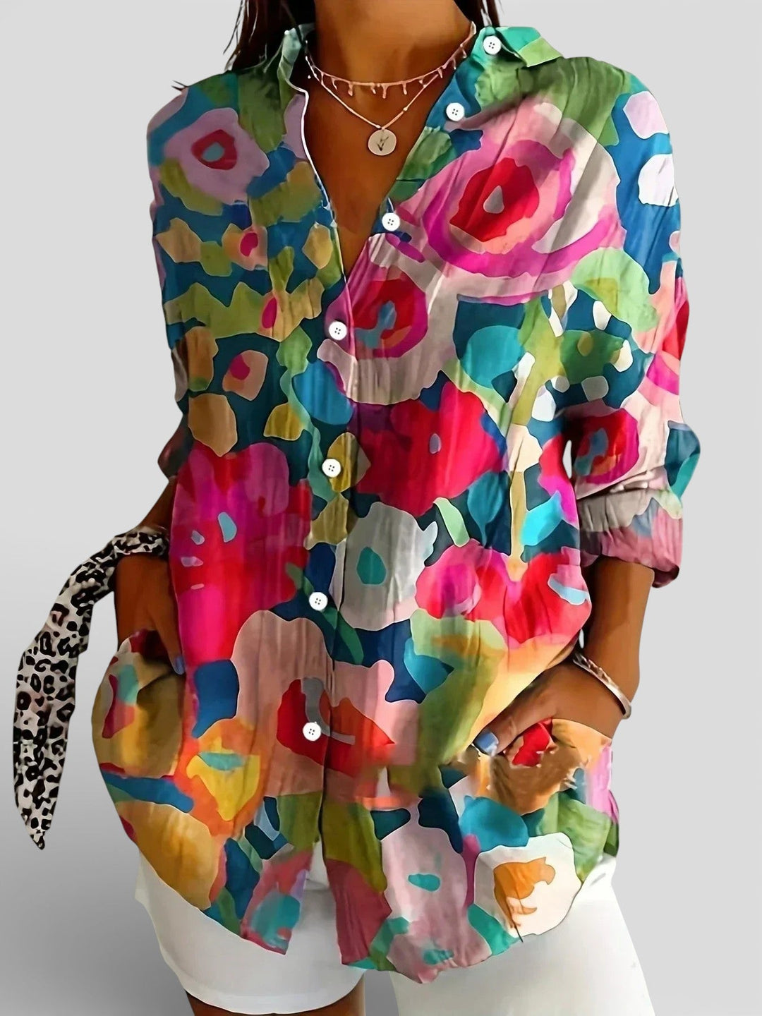 Nina™ | Blusa con stampa colorata