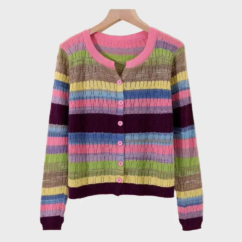 Cardigan Rigato Retrò Elodie