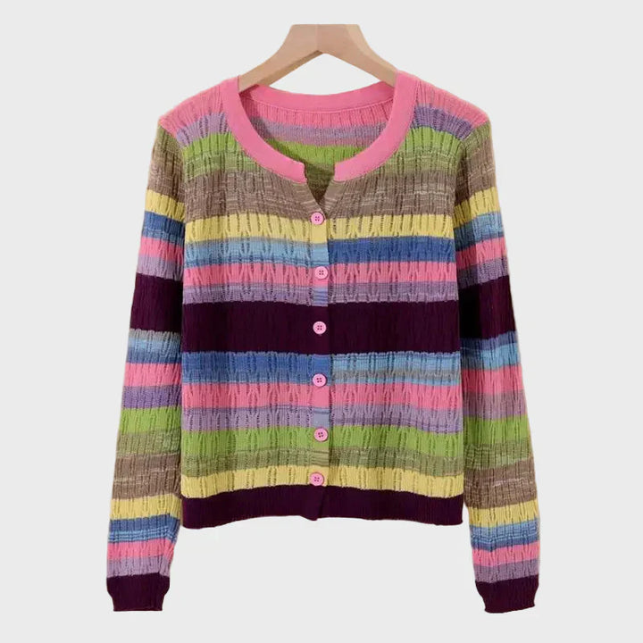 Cardigan Rigato Retrò Elodie