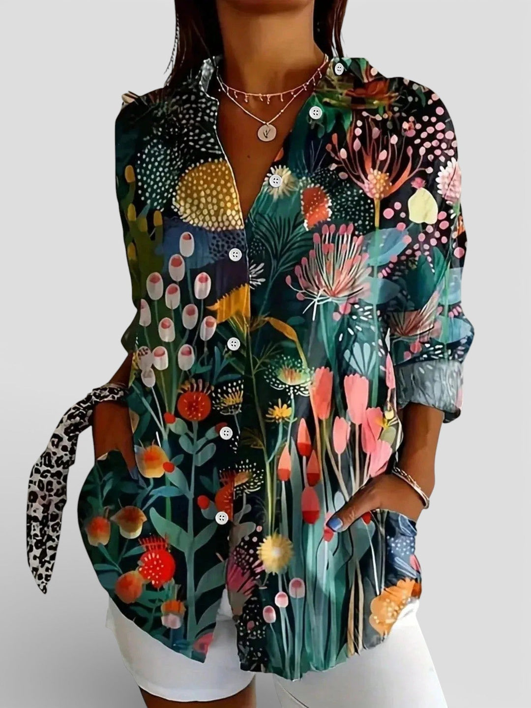 Nina™ | Blusa con stampa colorata