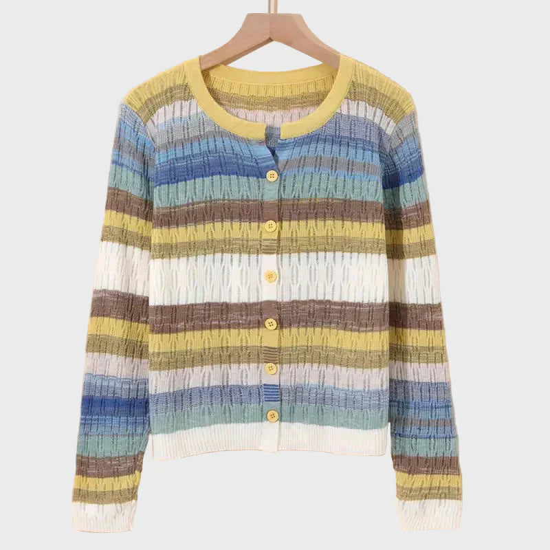 Cardigan Rigato Retrò Elodie